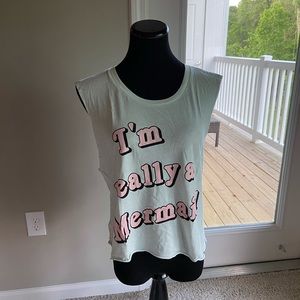 Wildfox I’m Really A Mermaid 🧜‍♀️ Tank Top - S